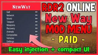 New Way RDR2 ONLINE | PAID RDR2 Mod Menu | Easy Injection + Simple UI | Buy, DL and Inject Tutorial!