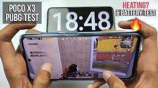 Poco X3 Pubg Test, Heating and Battery Test | 1 Hour Extreme Gameplay