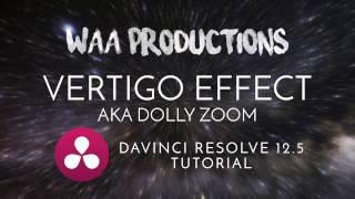 Tutorial: Vertigo / Dolly Zoom Effect Davinci Resolve 12.5 & 14 [Sam Kolder Style]