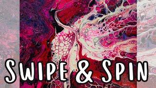Swipe & Spin Paint Pouring | Red for Women