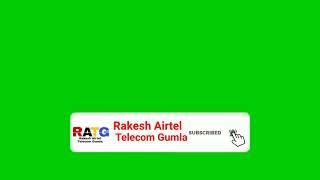 Rakesh Airtel Telecom Gumla Subscribe Button Red