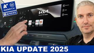 Kia Update 2025: EV route planner improved | Functions on Demand for the infotainment system |