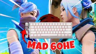 So I Played FORTNITE X VALORANT on the MAD60HE... ("$30" WOOTING)