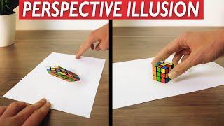 PAPER PERSPECTIVE ILLUSION - Magic Trick