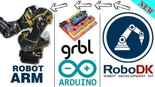 Robodk for GRBL (Gcode) - Robot ARM - RoboDK Arduino GRBL - Robot GRBL Arduino -Robot 3D Printing