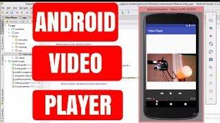 How to make video player in android studio