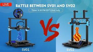 Battle: Comparing SV01 and SV02! Direct-Drive vs Bowden-Dual-Extruder