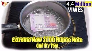 WASHING New 2000 Rupee NOTE Gone Irresistible!!! Watch Full Video For Detailed Test [Quality Test]