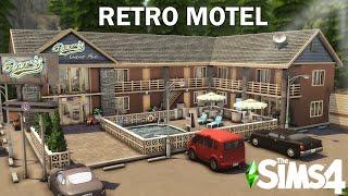 RETRO MOTEL // Sims 4 Speed Build // NoCC