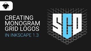 Monogram Logo Design Process Using Grids in Inkscape 1.3