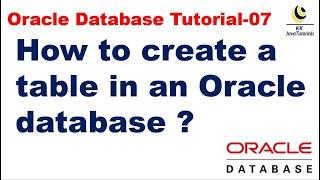 How to create a table in an Oracle database ? || Oracle Database Tutorial