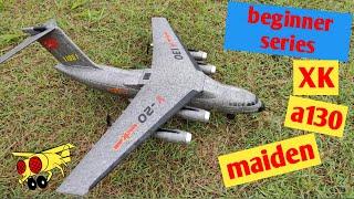 Beginner RTF mini XK a130 RC plane jet gyro flight self stabilization easy to fly