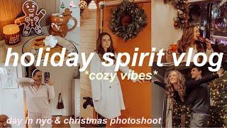 GETTING IN THE CHRISTMAS SPIRIT 2024 cozy winter days, nyc & holiday jcpenny photoshoot