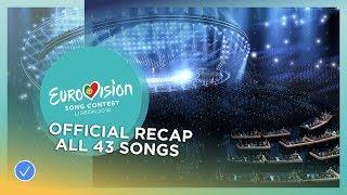 OFFICIAL RECAP: All the 43 songs of the 2018 Eurovision Song Contest