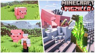 Un Enorme puerco aparece en Minecraft!! PigZilla Review