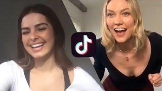 Addison Rae Teaching Me To Throw It Back (Savage TikTok Dance) | Karlie Kloss