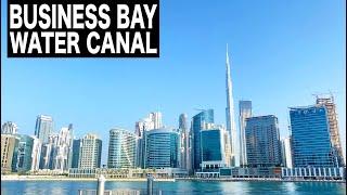 Business Bay Water Canal Walk | 4K | Dubai Tourist Attraction