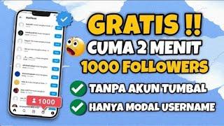 CUMA 2 MENIT AJA UDAH BISA DAPAT 1000 FOLLOWERS GRATIS !! CARA MENAMBAH FOLLOWERS INSTAGRAM PERMANEN