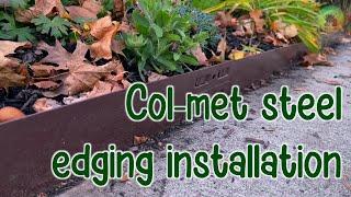 Gardening with Friends: DIY COL-MET steel landscaping edging installation