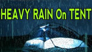  Heavy Raindrops Sound On Tent | Ambient Noise For Relaxing, Focus or Sleep, @Ultizzz day#15