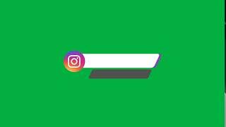 Instagram Lower Third [CALT013] Green Screen | Creators Archive