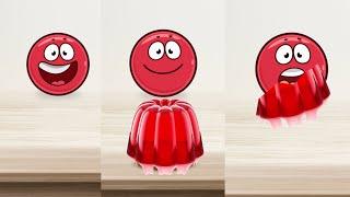 ASMR RED BALL JELLY EATING with RED BALL 4 MUKBANG ANIMATION #Shorts