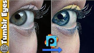 Tumblr edit : make photo tumblr type | tumblr eyes, PicsArt Tutorial