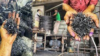 How Wire Nails Are Manufactured | Manufacturing Nails | Iron Nails Making