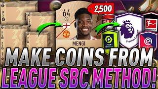 HOW TO DO LEAGUE SBC METHOD FOR PROFIT ON FIFA 22! BEST WAY TO GRIND LEAGUE SBCS! FIFA 22