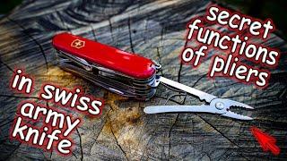 Secret functions of the Pliers in the Victorinox Swiss Army Knife for Advanced Users