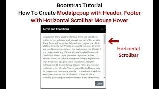 bootstrap modal popup modal-body scrollbar mouse hover example