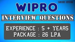 wipro java interview questions for 5 years Experience