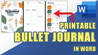 [HOW-TO] Create a Printable Dot-Grid BULLET JOURNAL Using Microsoft Word (Free Template)