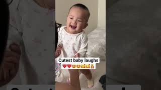 Cutest baby laughs!!! | cute baby video #baby #cutebaby #littlepinkbutterfly