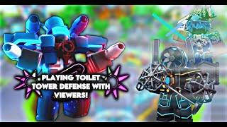 LIVE grinding endless rank in toilet tower defense!