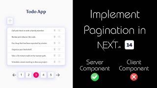 Implement Pagination in Next.js 14 | Server-side Pagination in Next.js 14