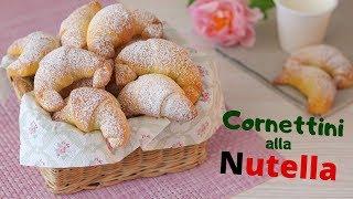 CORNETTINI ALLA NUTELLA with soft yogurt dough | Easy recipe | Lorenzo in the kitchen