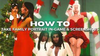 Take Stunning Sims 4 Family Portraits In-Game & Screenshots | Mod + Gshade Tutorial 