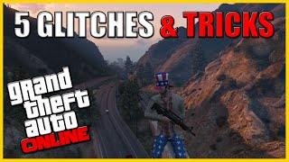 GTA 5 Glitches - 5 Glitches & Tricks On GTA 5 Online (Secret Spots, Flying Glitch & More)