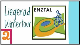 ️️ Liegerad Winter Tour  Wunderbarer Enztal Radweg  Eiskalte Eifel 2