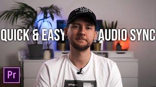 How to SYNC AUDIO and VIDEO in Premiere Pro CC the EASIEST away! - Tutorial