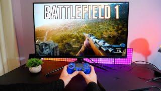 BATTLEFIELD 1 On PS4 Slim in 2025 Is Amazing - 32" 240Hz Gaming Monitor POV Gameplay