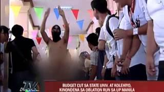 Oblation Run highlights school budget cut