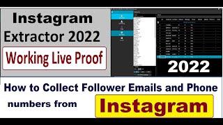 How to Extract Data from instagram | Instagram Follower Extractor| Following and Hashtag extractor