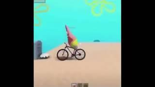 Patrick falls off a cliff