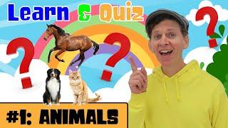 Animals Vocabulary For Kids | Learn and Quiz with Matt