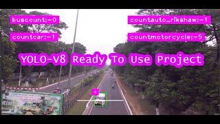 yolov8 ready to use project | yolov8 custom vehicles detection tracking counting | computer vision
