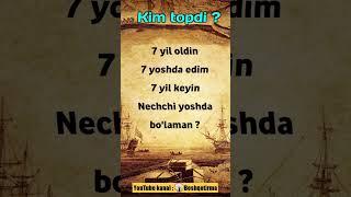 Qiziqarli matematika - Tezkor misol. Qanchalik tez hisoblaysiz?