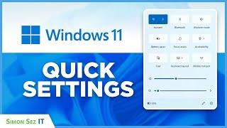 Customize Quick Settings in Windows 11