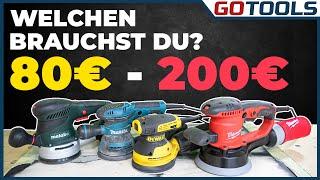 Kleiner Preis, große Leistung? Exzenterschleifer Einstiegsklasse - DeWalt, Makita, Metabo, Milwaukee